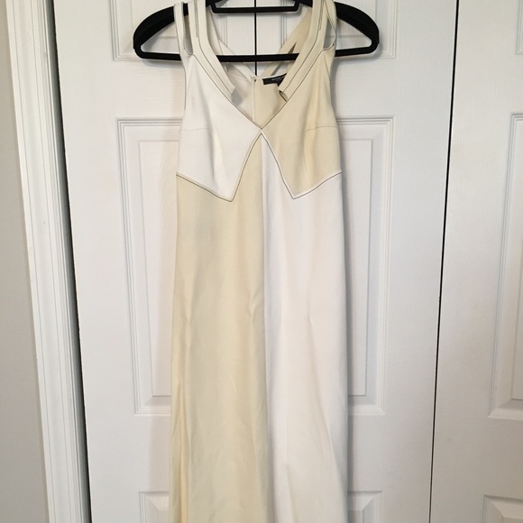 Derek Lam Topstitched Colorblock Dress Size 40 - Picture 3 of 8
